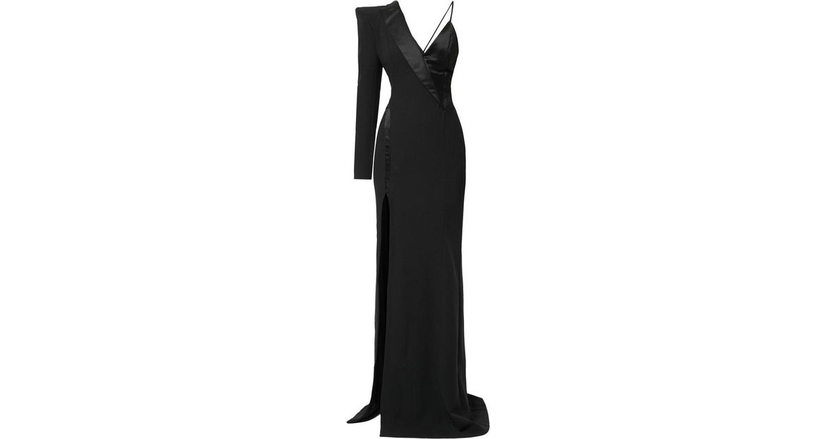 black tuxedo gown