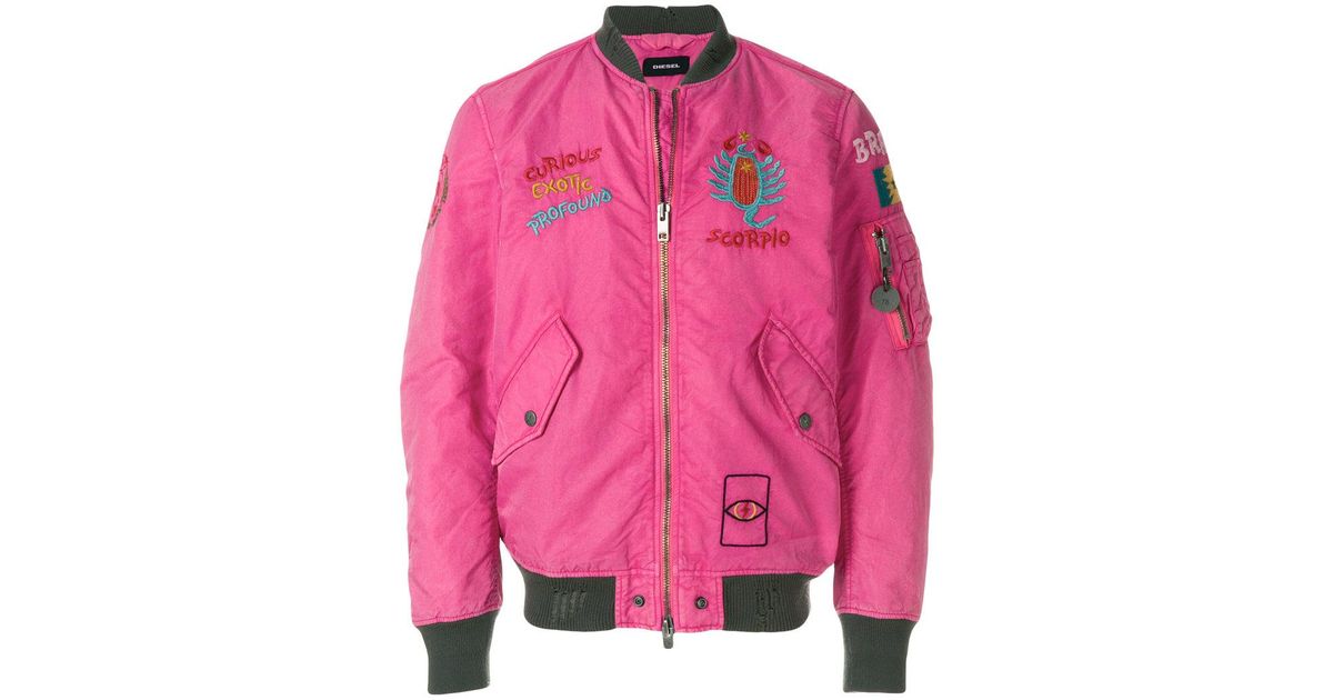 diesel pink jacket