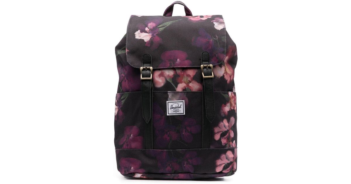 Herschel Supply Co. Retreat Floral-print Backpack in Black for Men | Lyst  Australia
