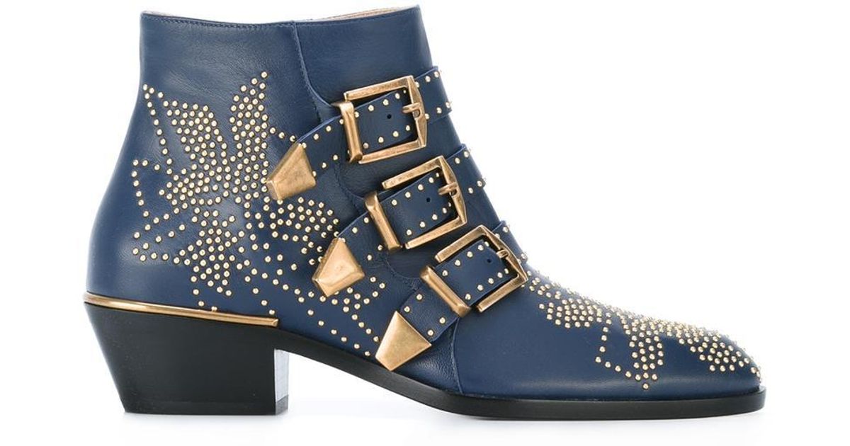 chloe susanna boots blue