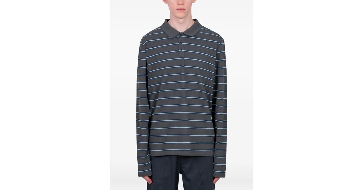 Paloma Wool Coty Striped Polo Shirt in Blue for Men | Lyst Canada