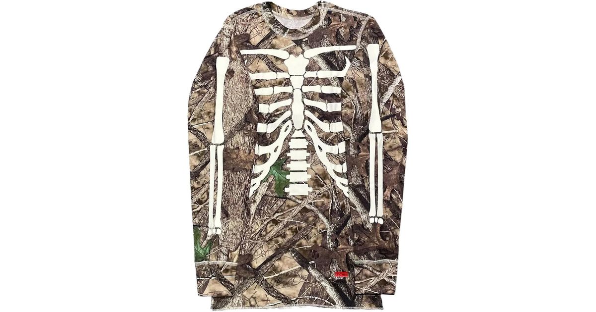 Supreme Hanes Bones Thermal in Gray for Men | Lyst