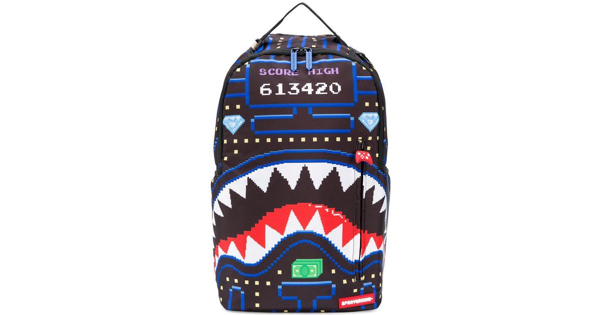 sprayground white marble backpack