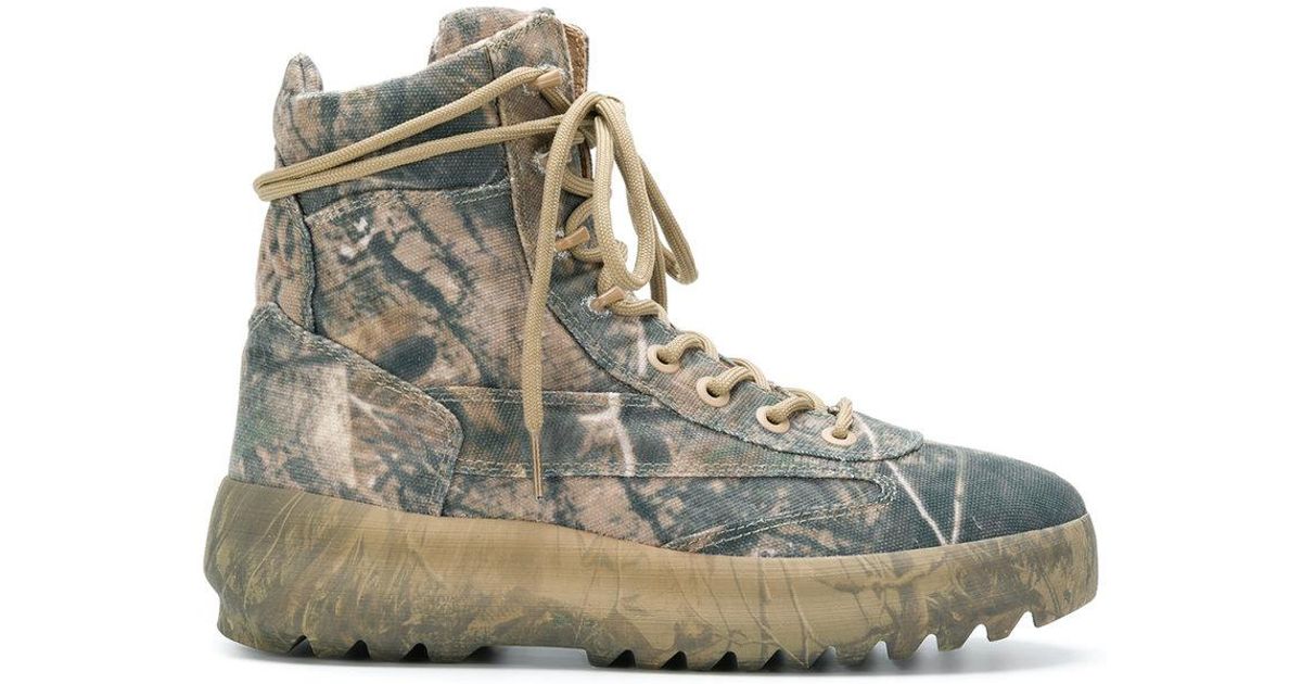 Yeezy Men's Green Season 5 Military Boots