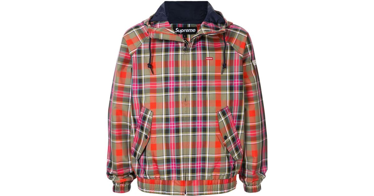 Download Supreme Synthetic Gore-tex Hooded Harrington Jacket in Red ...