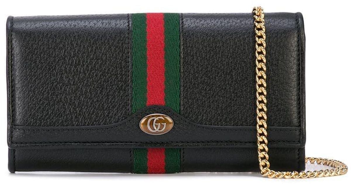 Gucci Leather Ophidia Continental Chain 