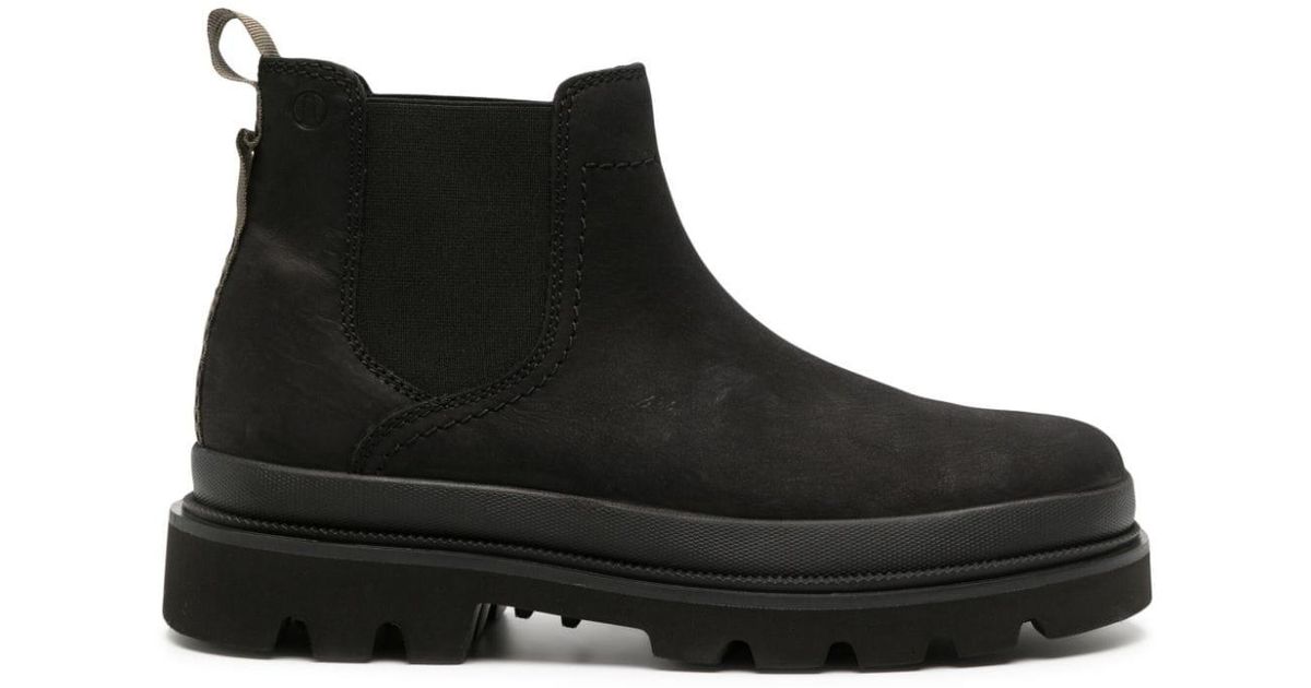 Clarks Badell Top Suede Ankle Boots in Black for Men | Lyst