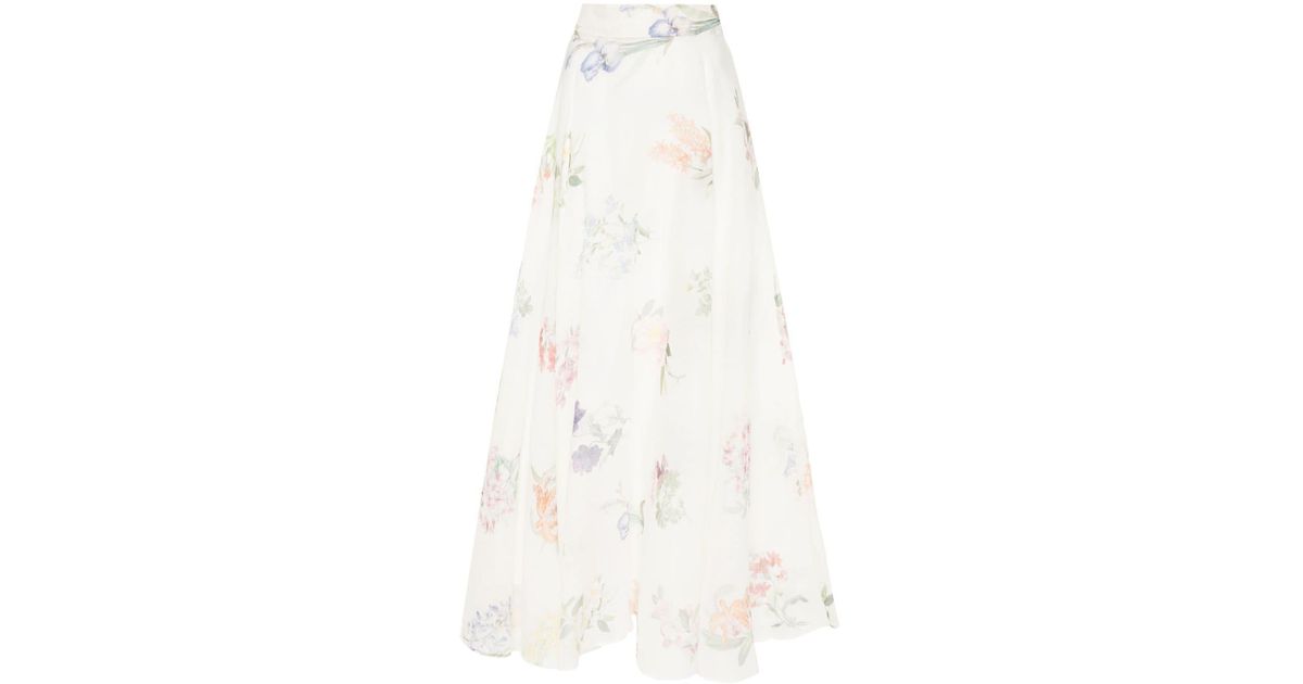 VITORIA ZINN FLORAL MAXI SKIRT