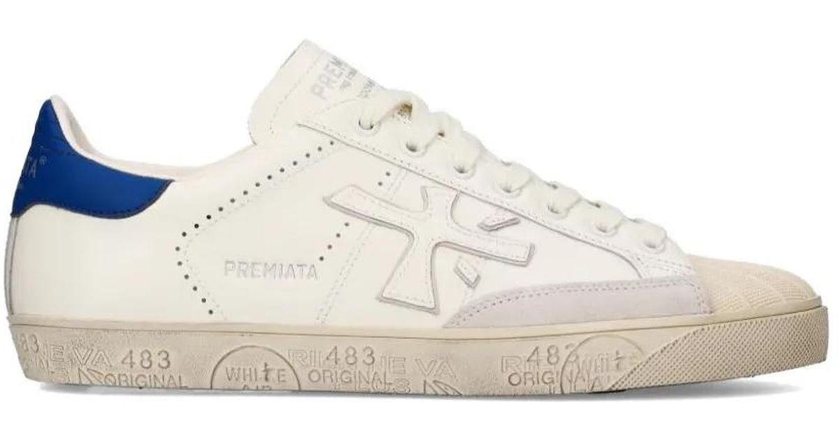 Premiata Steven Sneakers in White for Men | Lyst UK