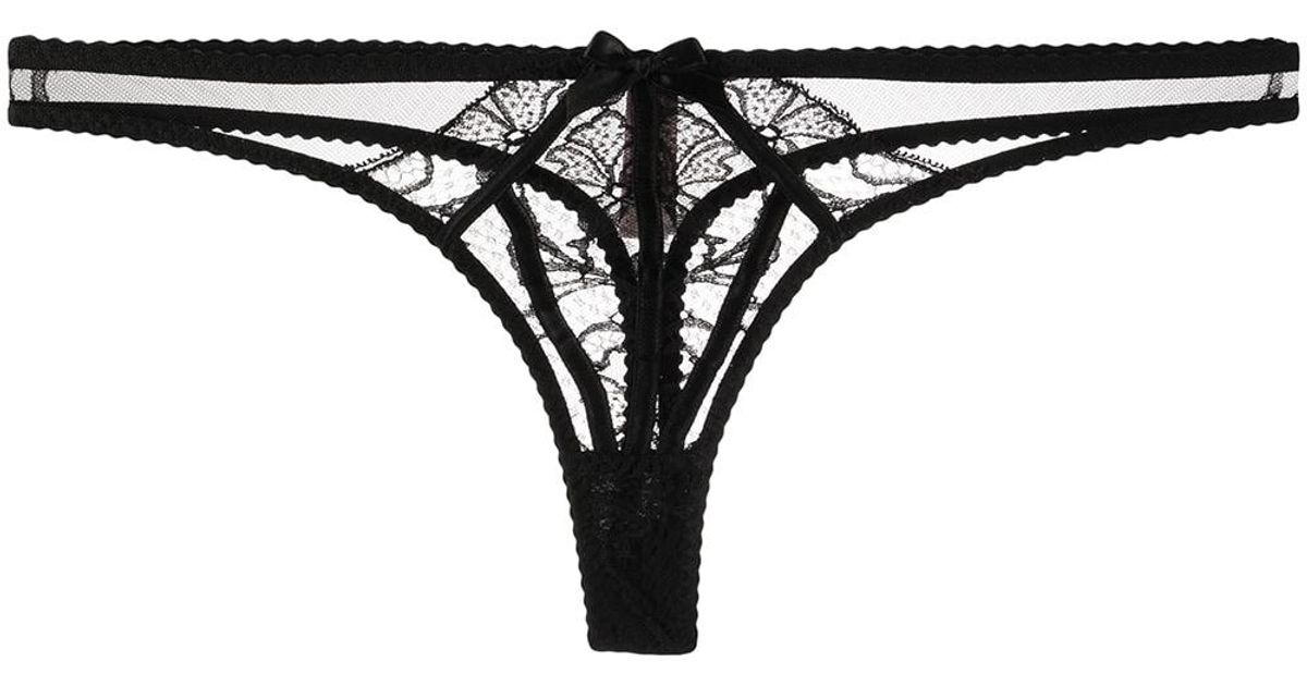 Agent Provocateur Rozlyn Thong in Black | Lyst