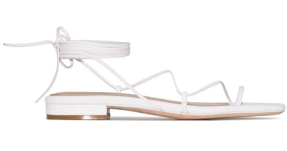 studio amelia white sandals