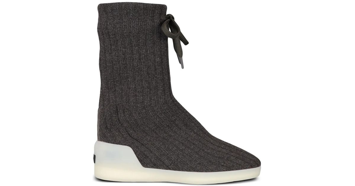 Fear Of God Moc Knitted Boots in Black for Men | Lyst