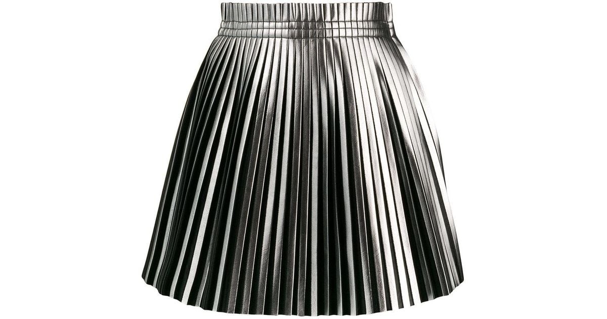 MM6 by Maison Martin Margiela Synthetic Pleated Short Skirt in 