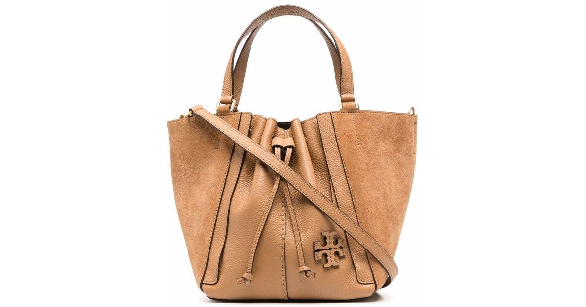 Tory Burch Mcgraw Dragonfly Drawstring Bag in Brown Lyst