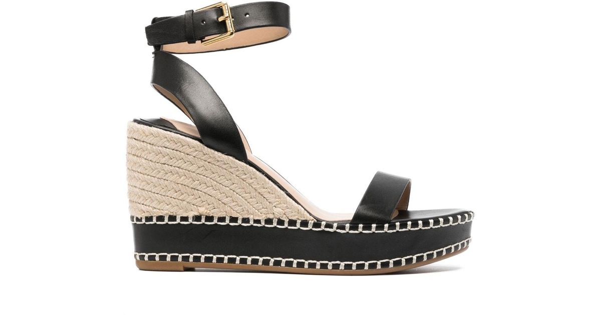 Lauren by Ralph Lauren Hilarie 100mm Wedge Espadrilles in Black Lyst UK