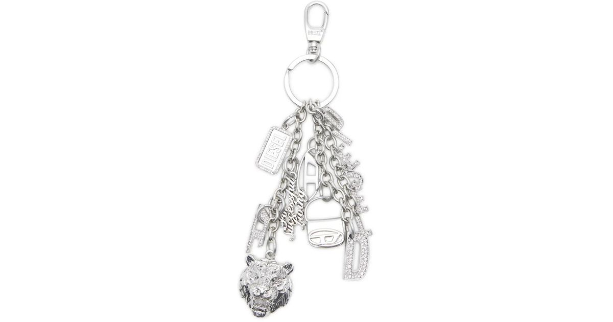 DIESEL X Hoshi Keychain in White | Lyst