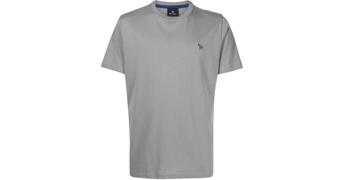 Uomo T-shirt da T-shirt Paul Smith T-shirt con applicazione zebraPaul Smith in Cotone da Uomo colore Rosso 