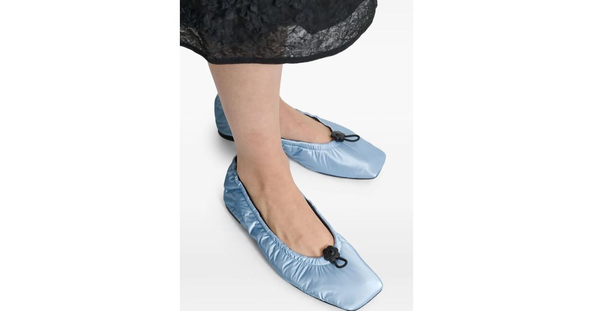 フラットシューズ Orbella Ballerina - CECILIE BAHNSEN - Synthetic - Blue Cecilie Bahnsen Orbella Ballerina in Blue | Lyst