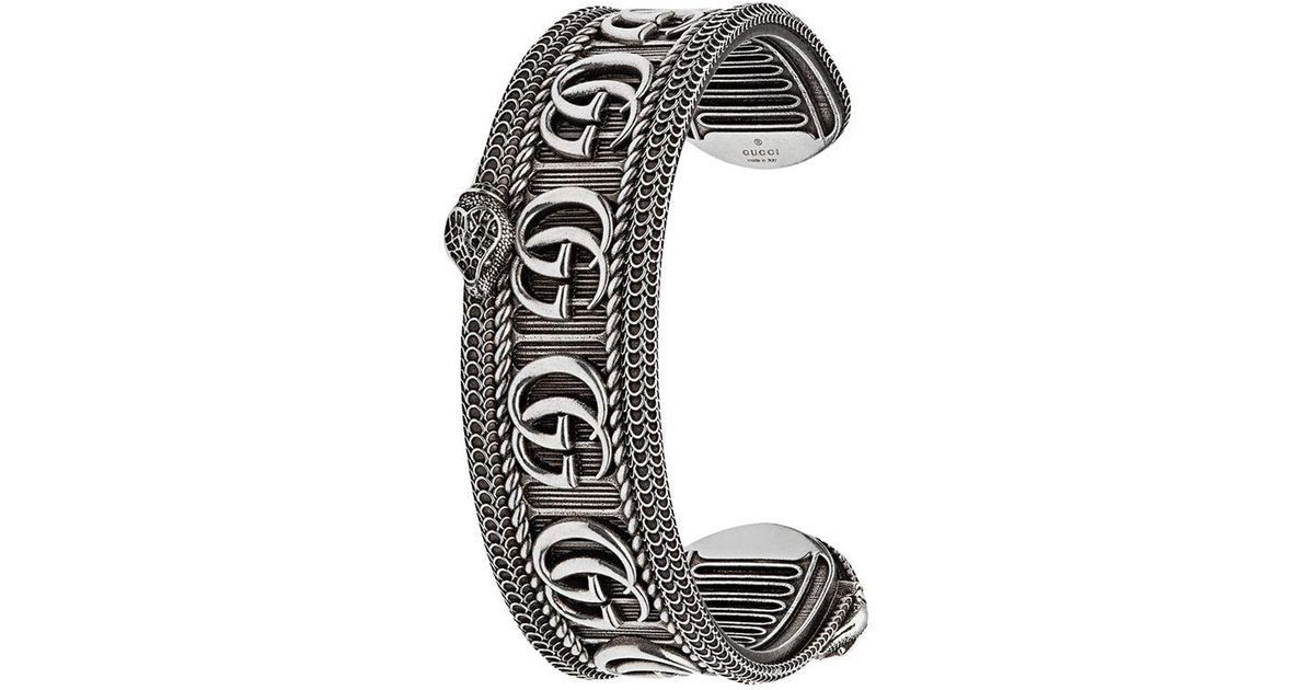 bracelet with double g in silver