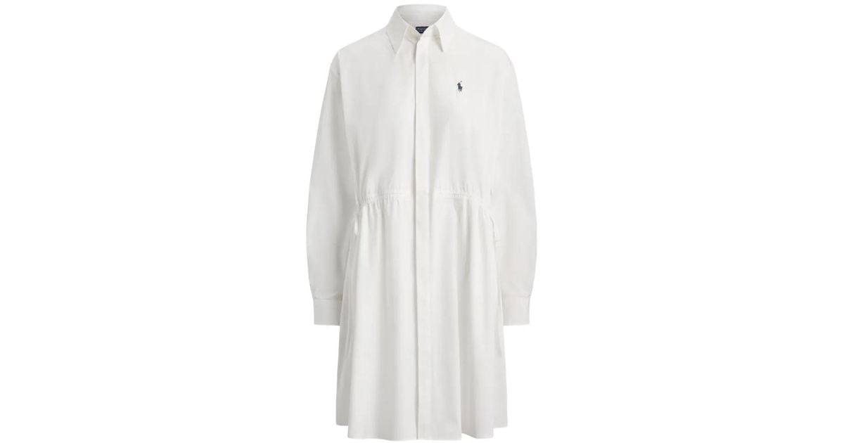long sleeve casual dress polo ralph lauren Striped Cotton Shirtdress Polo Ralph Lauren