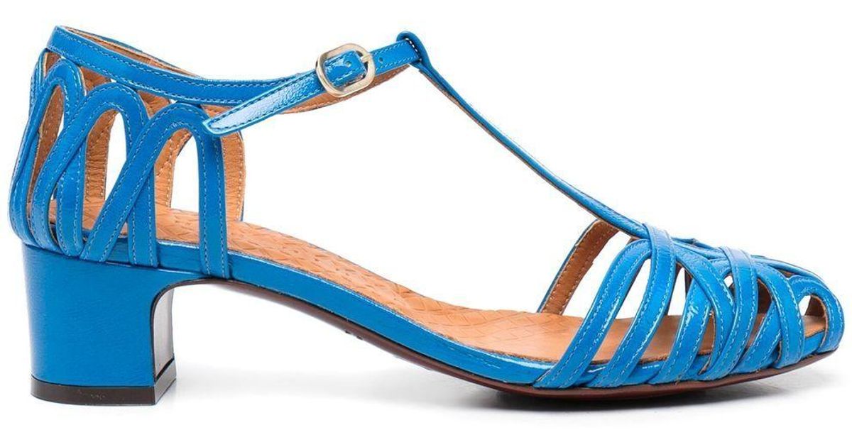 Chie Mihara Leather Closedtoe Strappy Sandals in Blue Lyst