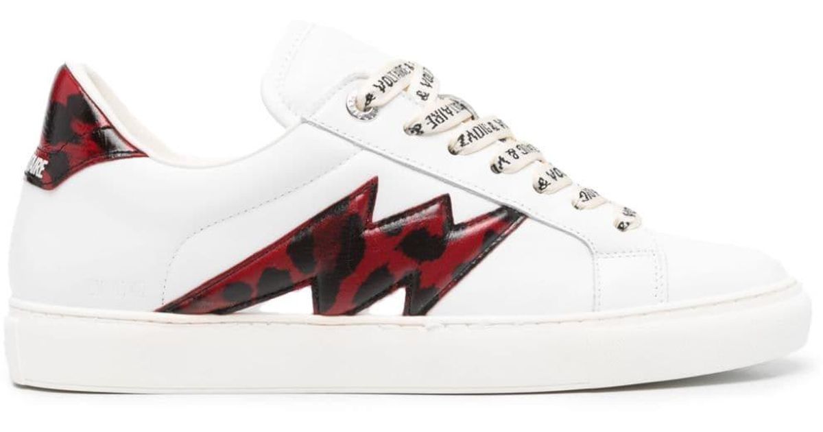 ZV1747 La Flash Low-Top Graffiti Sneakers