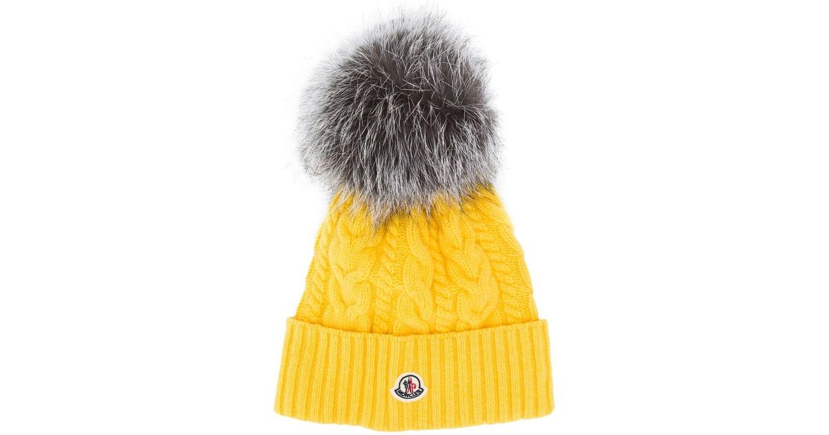 moncler yellow hat