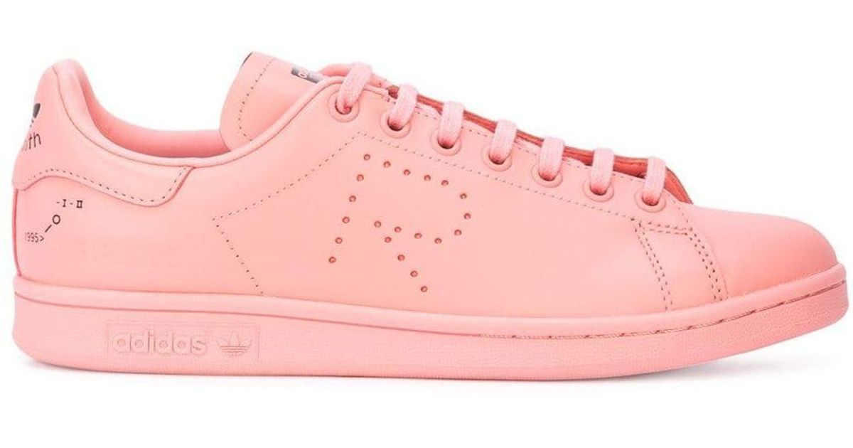 adidas X Raf Simons Stan Smith Leather Sneakers in Pink for Men | Lyst