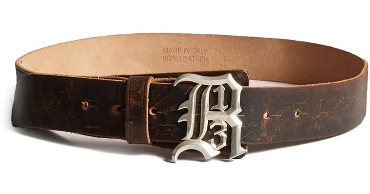 R13 ロゴバックル ベルト ホワイト | Lyst