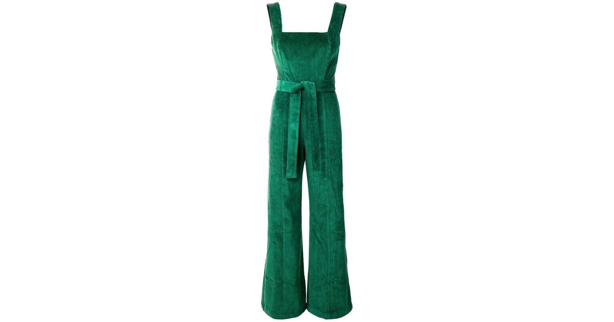 STAUD Corduroy Jumpsuit in Green Lyst