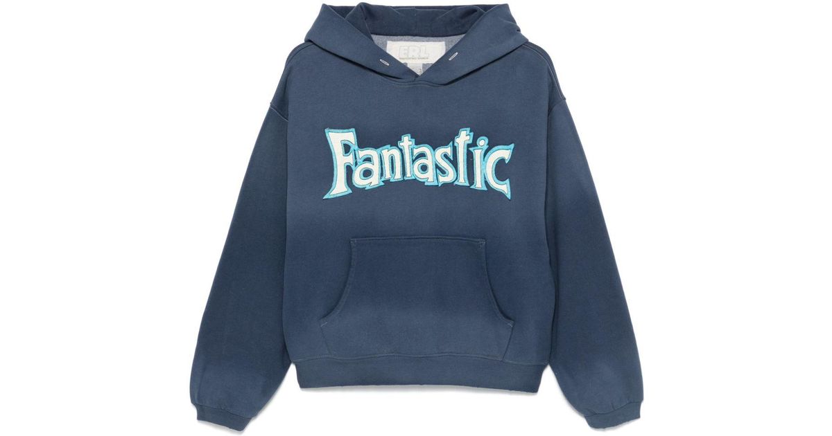 ERL Fantastic パーカー ダークブルー メンズ ERL Fantastic パーカー ブルー | Lyst