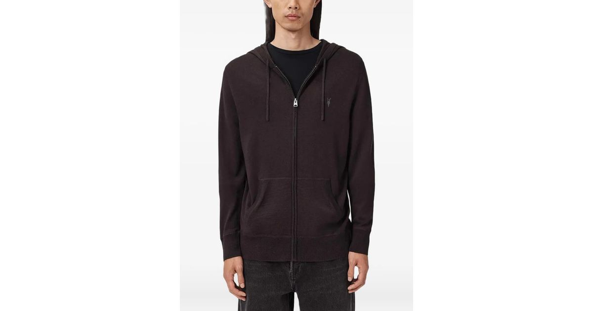 AllSaints Haven Oth Sweat à capuche pour homme, Vert thym, X-Small
