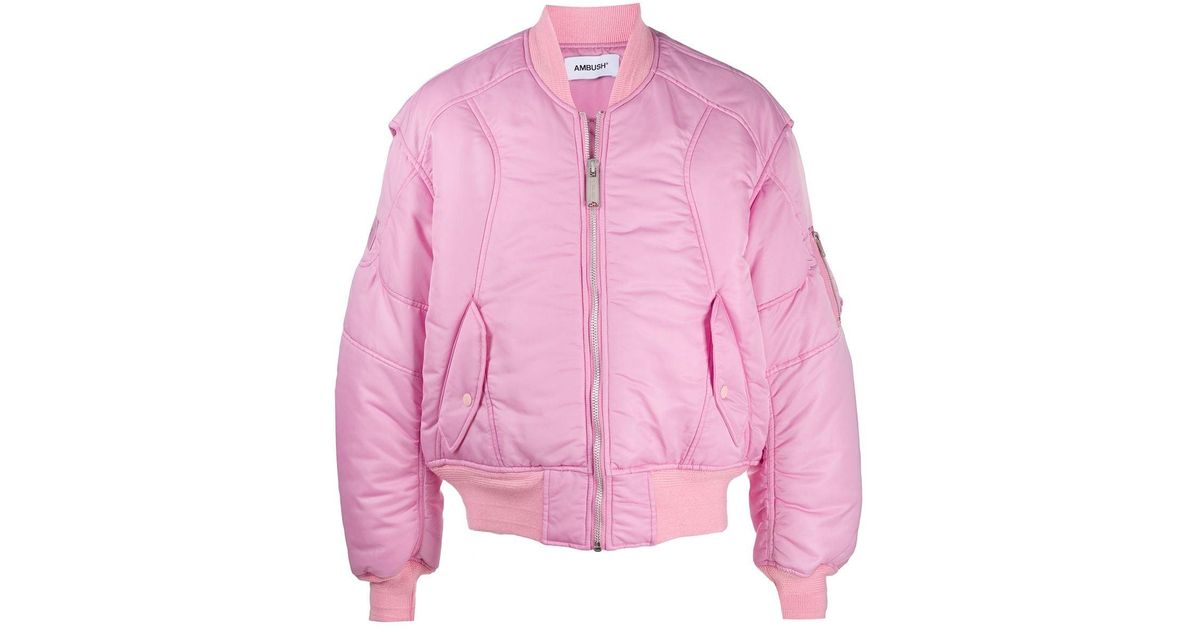 Ambush 合成繊維 Ma 1 ボンバージャケット カラー ピンク メンズ Lyst