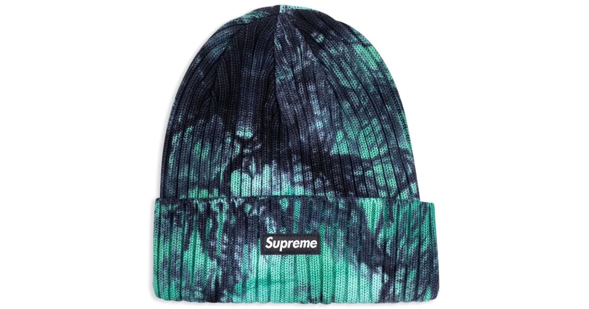 Overdyed Beanie supreme Supreme Overdyed Beanie Splatter Green