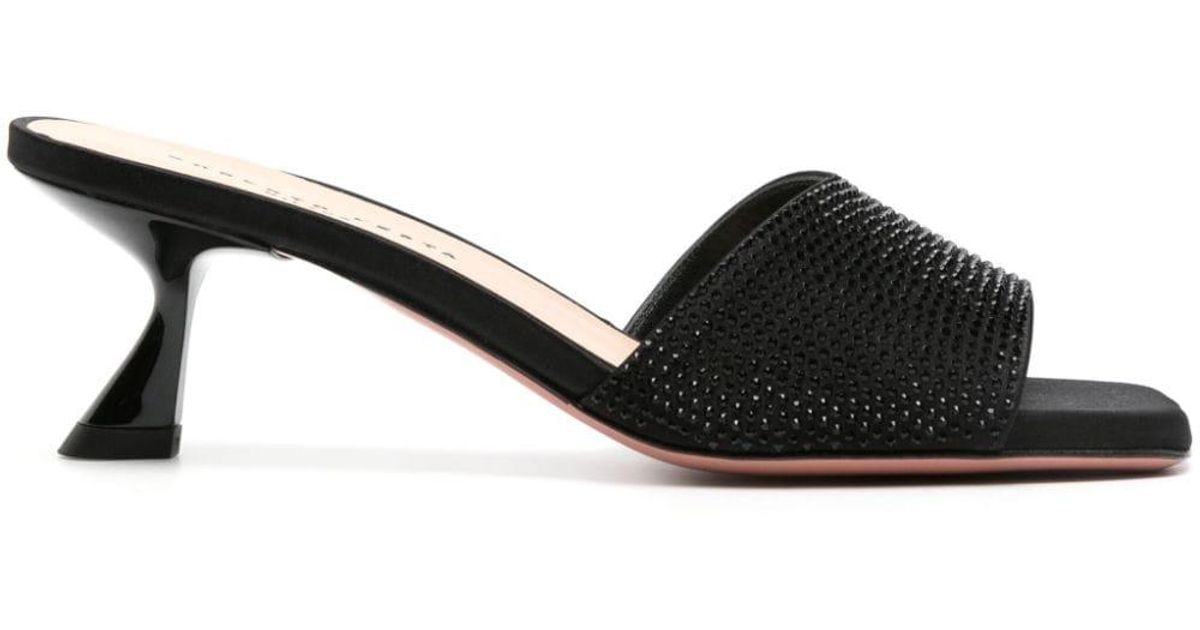 Cheap black mules sale