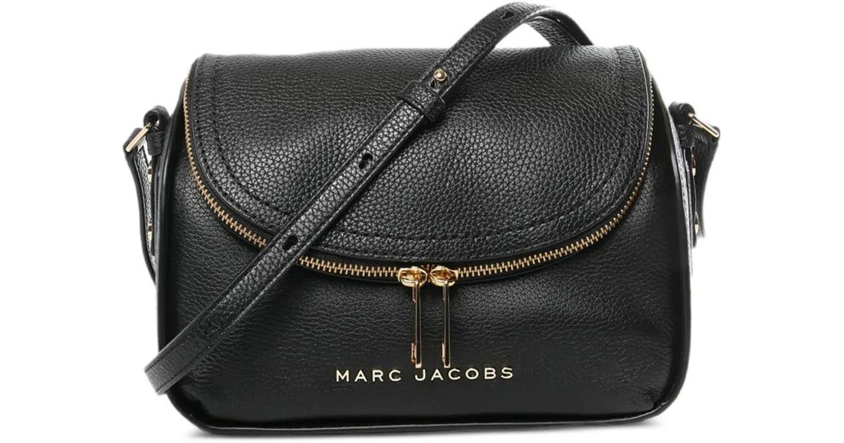 Marc Jacobs Zip Cross Body Bag in Black | Lyst