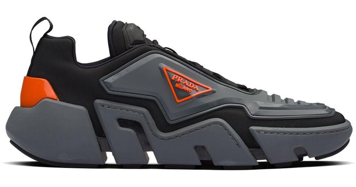 prada techno stretch fabric sneakers