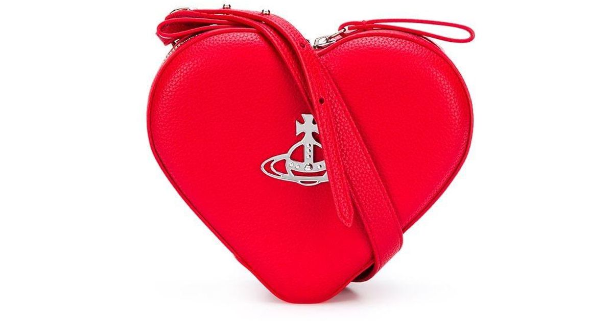 Vivienne Westwood Heart-shaped Backpack in Red