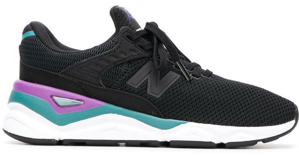 new balance lifestyle x90 au lait & arctic sky knit shoes