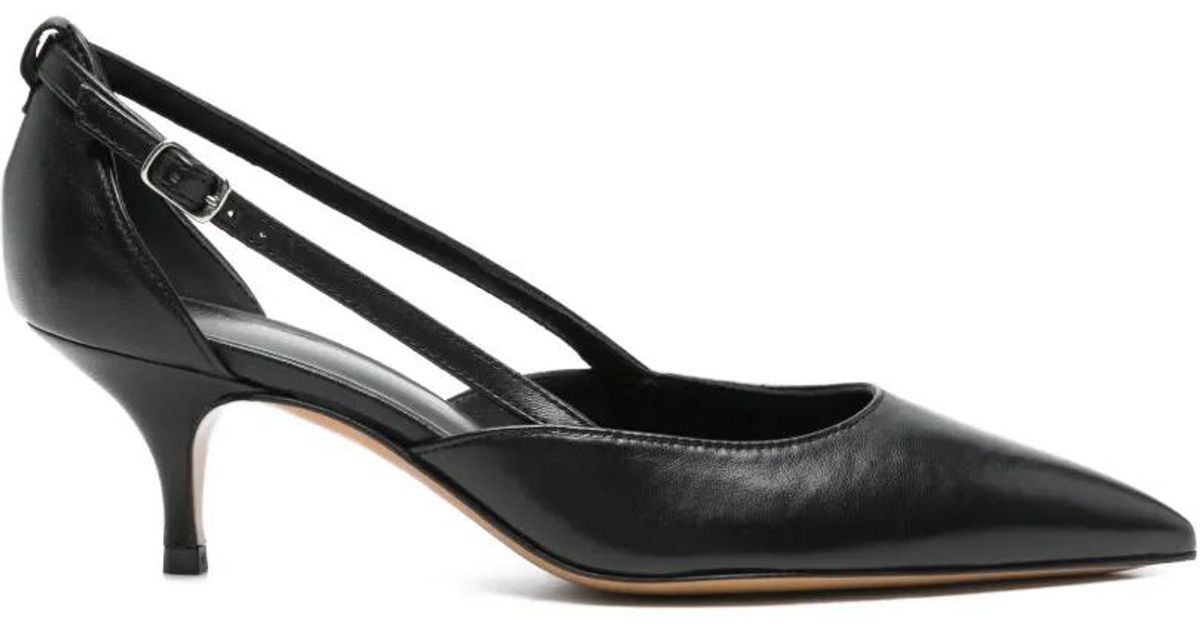 Guglielmo Rotta Armonie Pointed Leather Pumps In Black Lyst