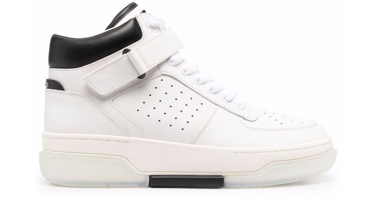 Amiri Leather Stadium High-top Sneakers in White for Men | Lyst UK