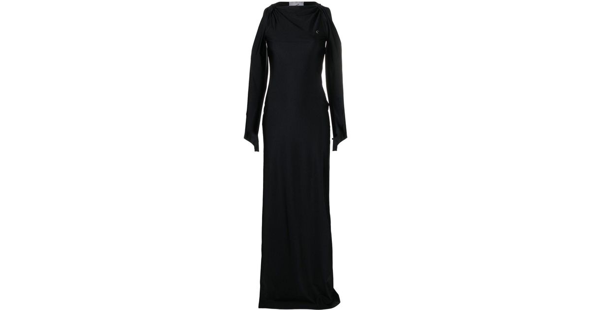 Coperni Draped Cut-out Maxi Dress in Black | Lyst UK