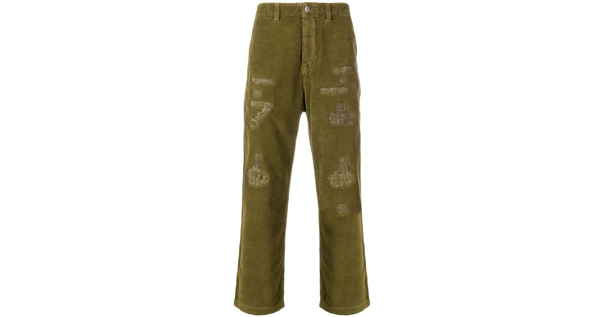 PRPS Distressed Corduroy Trousers in 