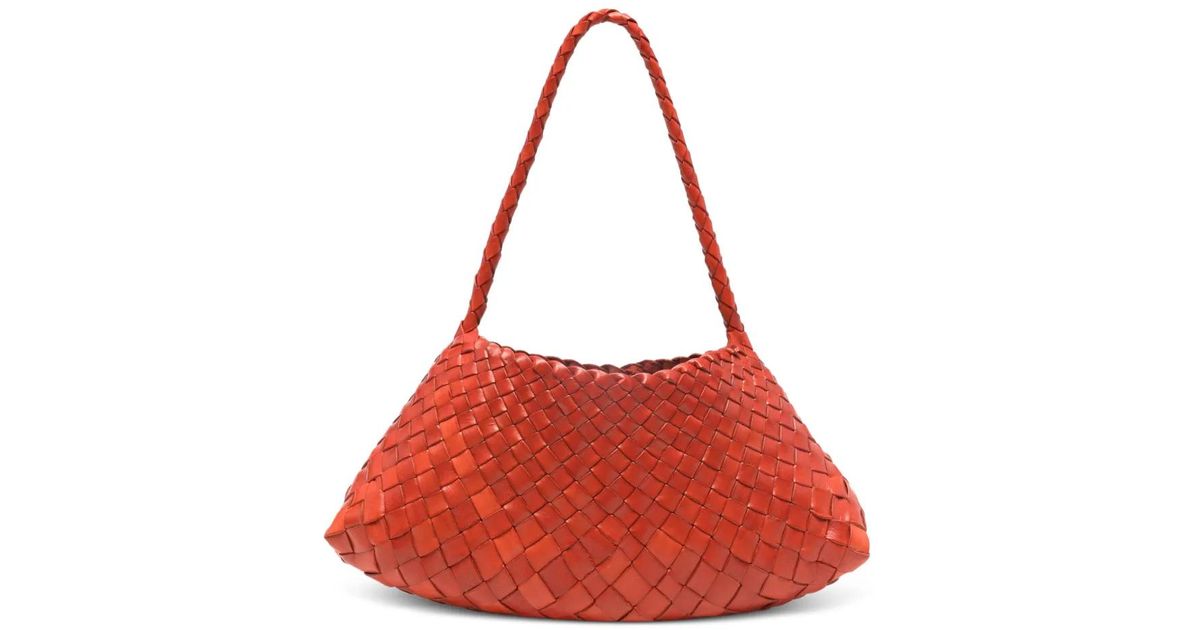Dragon Diffusion Rosanna Woven Braided Tote Bag in Red | Lyst