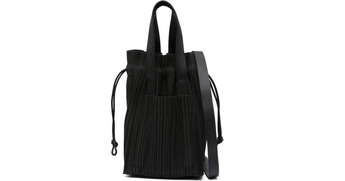 Pleats Please Issey Miyake Pleats Tote Bag Bags in Black | Lyst