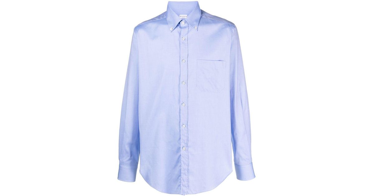 Xacus Permanent Blocked Shirt Classic Neck Tailor in Blue for Men Mens Clothing Shirts Formal shirts 