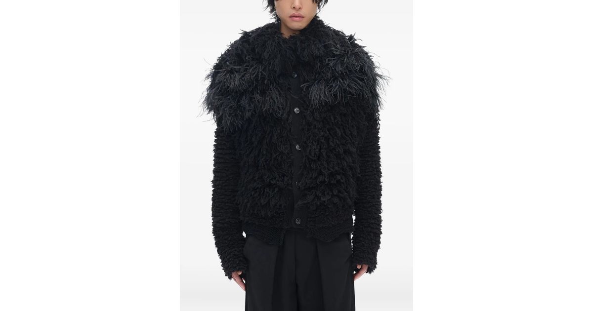ジャケット・アウター Ann Demeulemeester Cropped Fur Jacket Ann Demeulemeester Cropped Fur Jacket