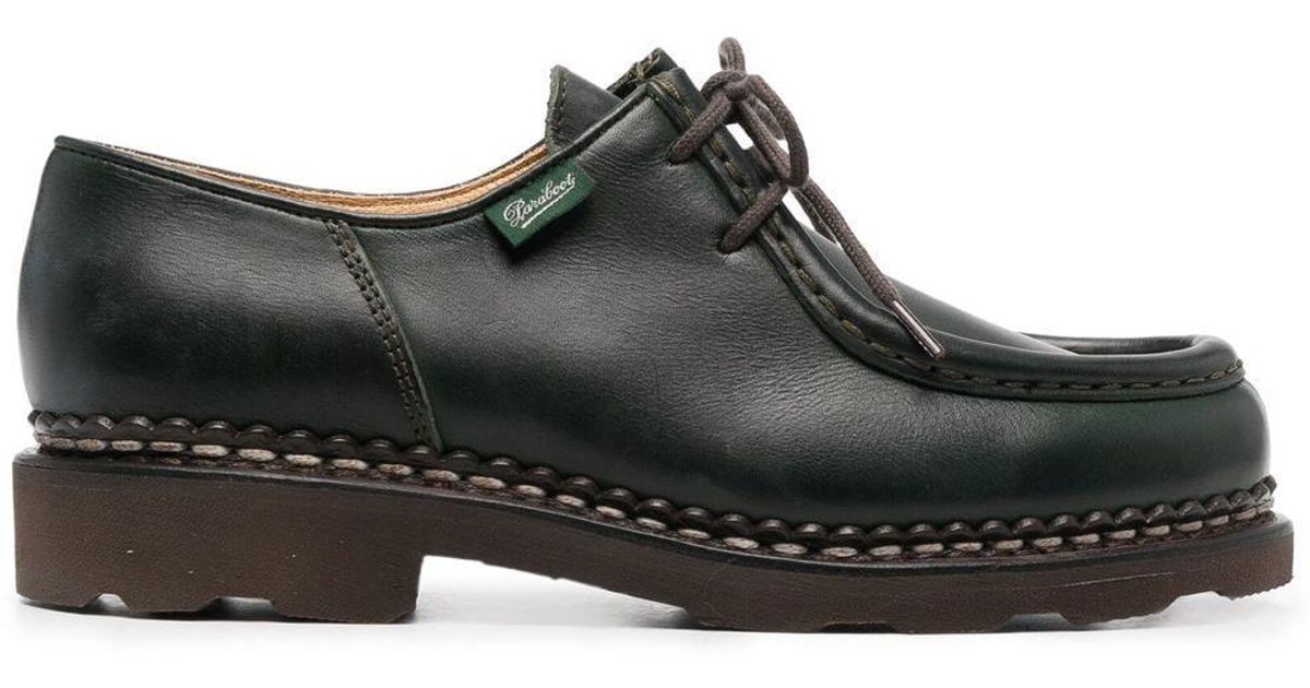 Paraboot Michael Lace-up Leather Shoes in Black | Lyst