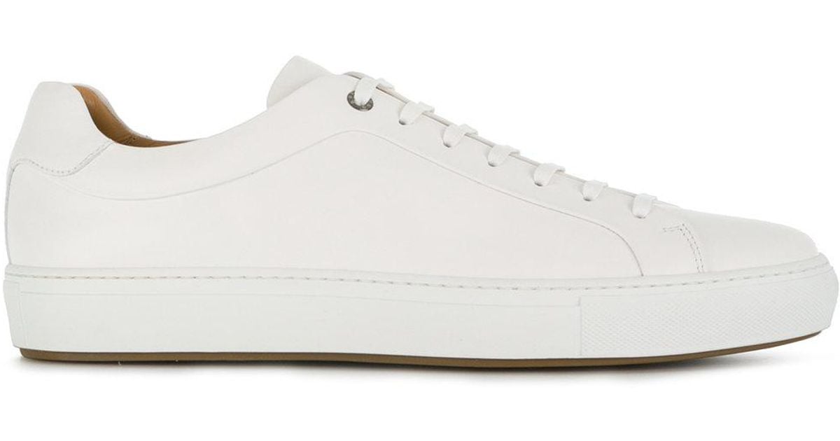 BOSS by Hugo Boss Leather Classic Lace-up Sneakers in White for Men - Lyst