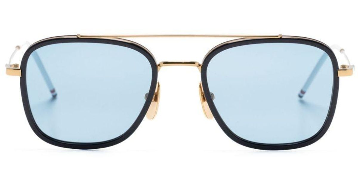 Thom Browne Square-frame Sunglasses in Blue | Lyst
